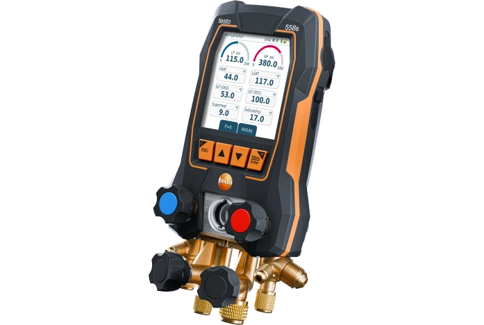 testo 558s Smart Vacuum Kit - Smart digital manifold with wireless temperature and vacuum probes