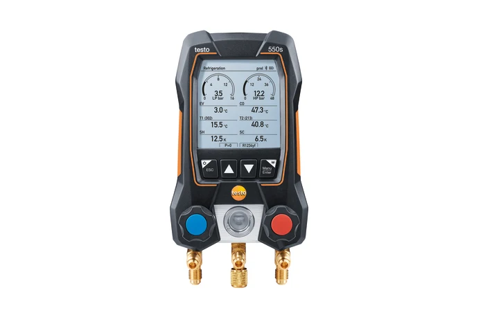 testo 550s Basic Kit - Smart digital manifold with wired clamp temperature probes 7 testo 550s Basic Kit - Smart digital manifold with wired clamp temperature probes