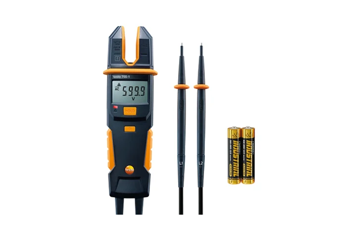testo 755-1 - Current / Voltage Meter with 200 A AC, 600 V AC/DC, and Continuity