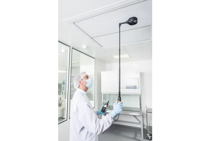 High-precision vane probe (Ø 100 mm, digital) - with Bluetooth® including temperature sensor