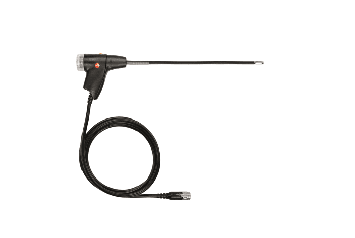 Flexible flue gas probe