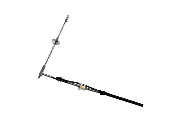 Flue gas probe with preliminary filter for industrial engines