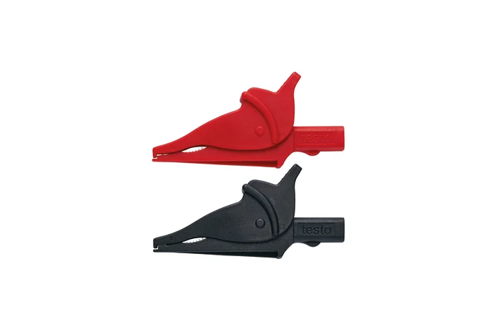 Safety crocodile clips - 1 set