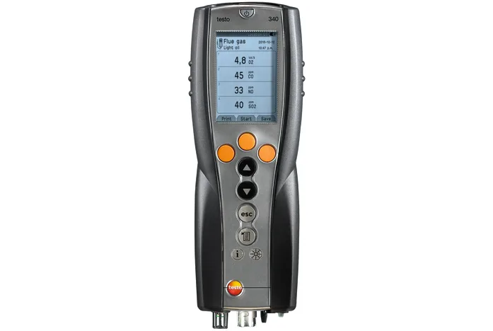 testo 340 - Flue gas analyzer for emission measurements