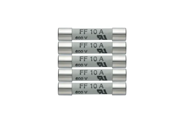 Spare 10 A/600 V fuses - 5 items