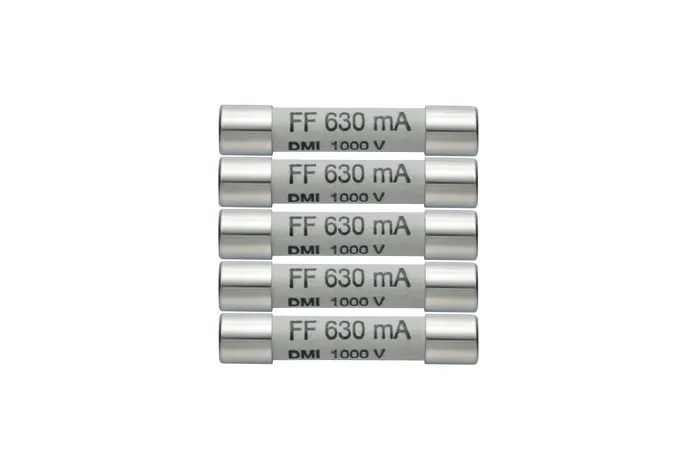 Spare 630 mA/1000 V fuses - 5 items