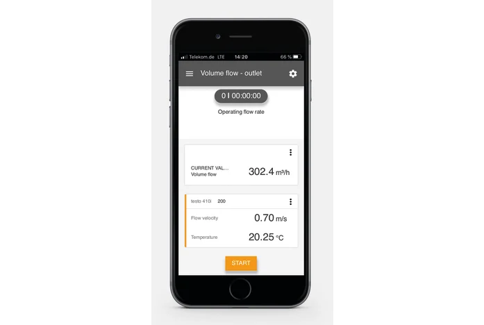 testo 410i - Vane anemometer wireless Smart Probe