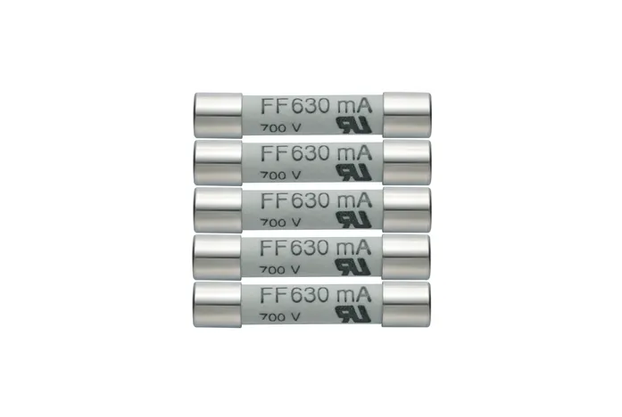 Spare 630 mA/600 V fuses - 5 items