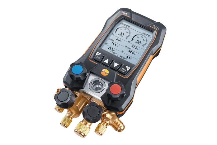 testo 557s - Smart digital manifold with Bluetooth and 4-way valve block