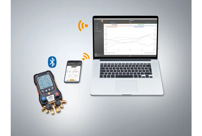 testo 557s - Smart digital manifold with Bluetooth and 4-way valve block 5 testo 557s - Smart digital manifold with Bluetooth and 4-way valve block